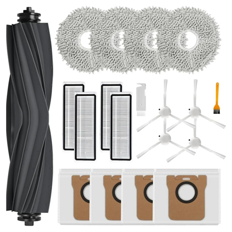 

HLZS-For Dreame L10S Ultra/ L10 Ultra/ L10S Pro For Xiaomi X10 Plus Main Side Brush Hepa Filters Mop Cloth Dust Bags Parts
