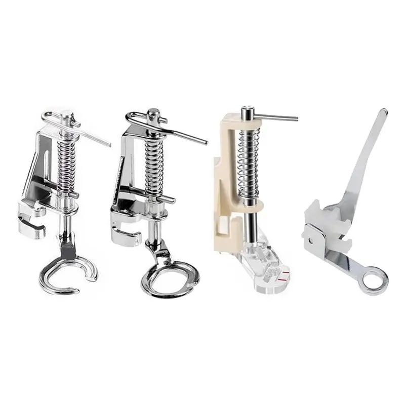 Y42A-4PCS Large Metal Darning/Free Motion Presser Foot Set For Low Shank Singer, Brother, Janome& More Sewing Machines