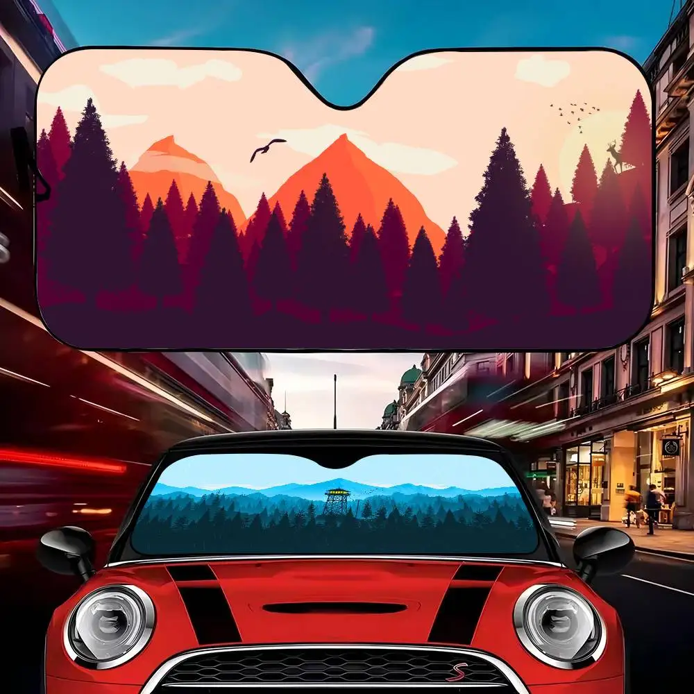 

Firewatch Sunshades Reflector Anti UV Protector Custom Car Sunshade Auto Sunshade Universal Sun Shade Summer 2025