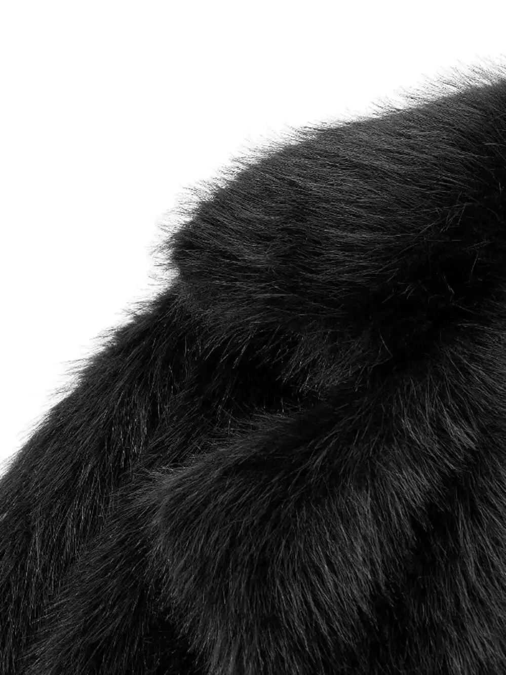 JNLEAOG femmes Faion Design effet fourrure artificielle Jaet automne nouveau Sle 43602 Thiened longue Sve Stand Version