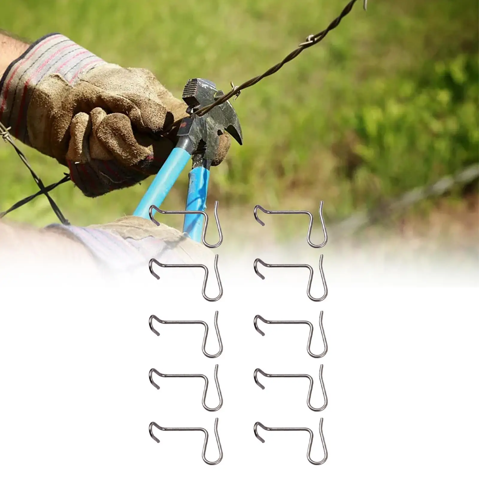 10x Fence Wire Tightener repair Heavy Duty Metal Fence Post