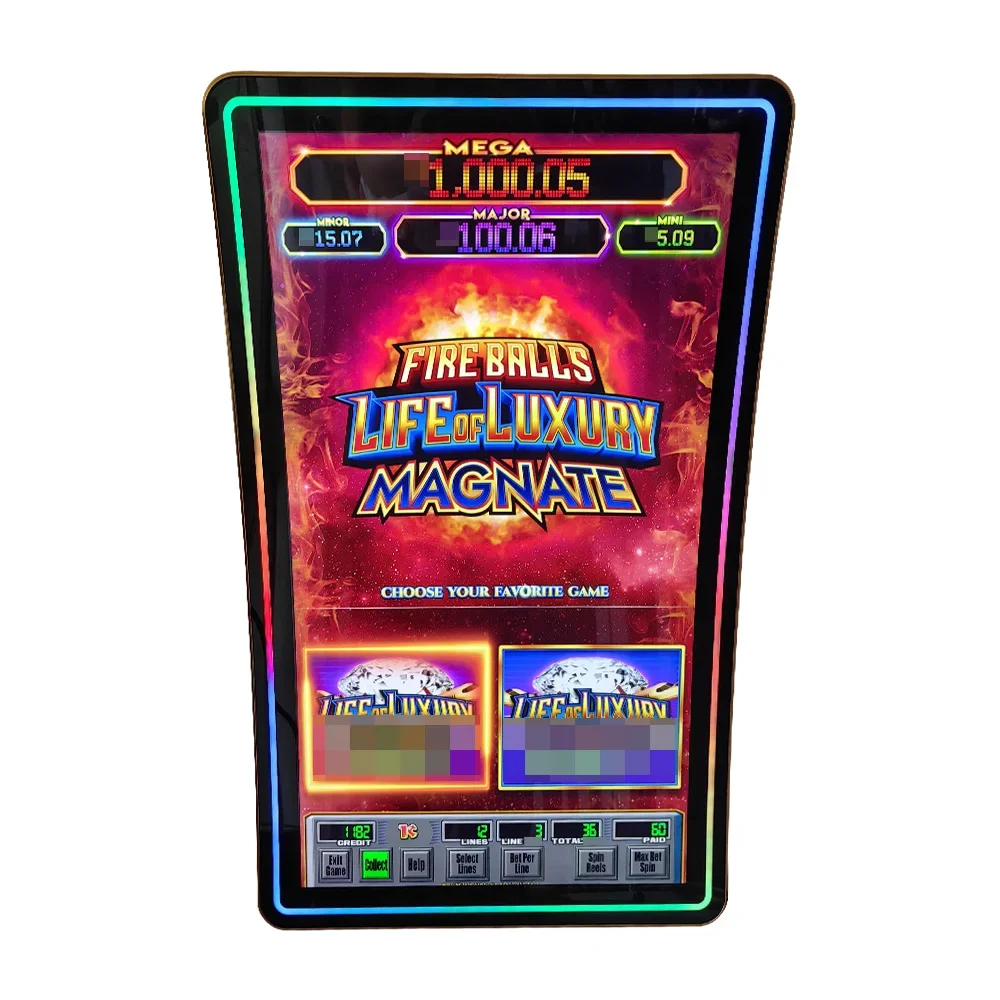

#Hot Selling Vertical Game Touch Screen Magnate Fire Balls Life Of Luxury 2 In 1 Touch Screen
