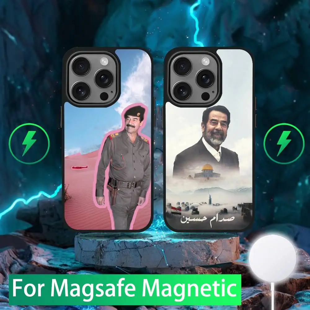 

Saddam Hussein Iraq Phone Case For iPhone 16,15,14,13,12,11,Pro,Max,Plus,Mini,SE New Magsafe Magnetic Wireless Charging