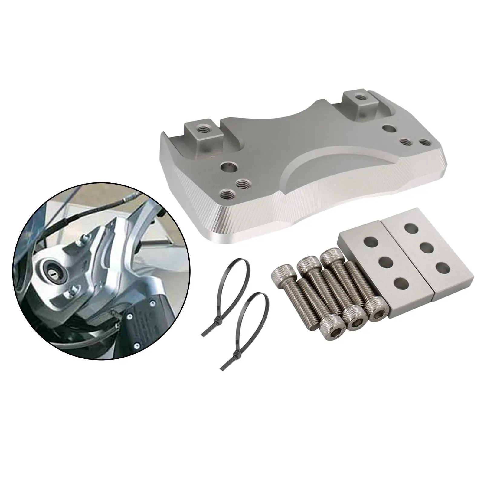 

Alloy Handlebar Riser Extender 1 Inch 25mm Motorcycle Handlebar Lift Spacer for K1300GT K1200GT Touring Bike