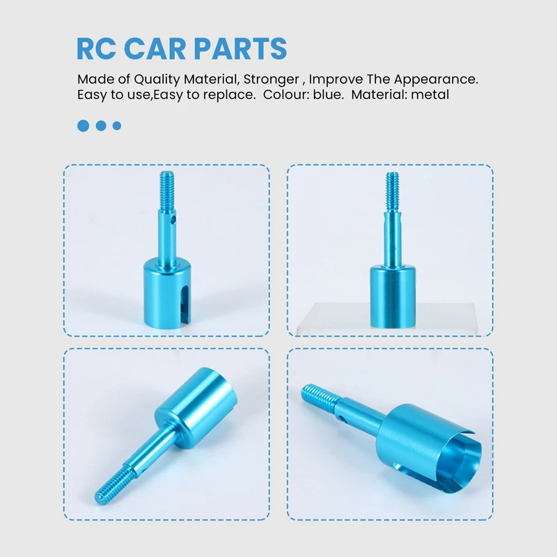 Metalowy wał napędowy Zestaw przegubów z kością dla Tamiya TT01 TT-01 TT01D TT01E TT02 TT-02 1/10 RC Car Upgrade Parts