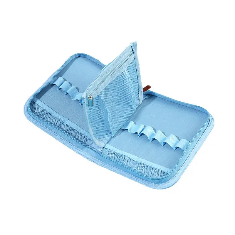 

Портативный органайзер для вязания: водонепроницаемая сумка на молнии для крючков, спиц и аксессуаров для рукоделия