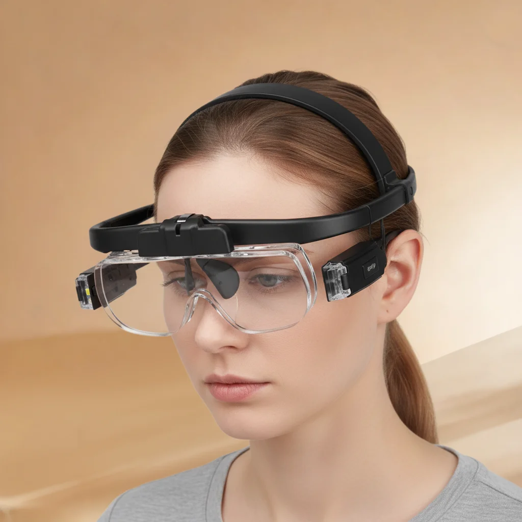 

USB-перезаряжаемые очки-лупа для чтения с увеличением 1.5X, 2.0X, 2.5X, 3.5X, 4.5X, HD-лупа с LED-подсветкой