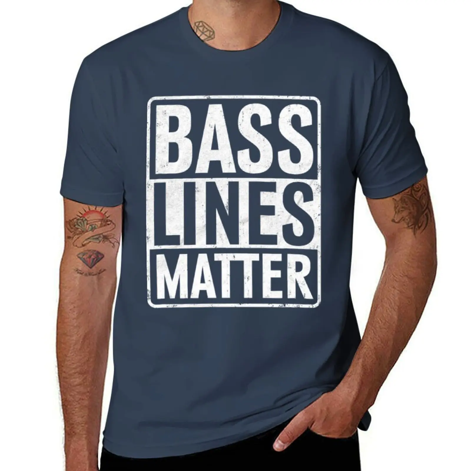 

Bass Lines Matter Bass Guitar Player Bassist EDM T-Shirt anime t shirts for man anime tshirt man tshirt T-Shirt