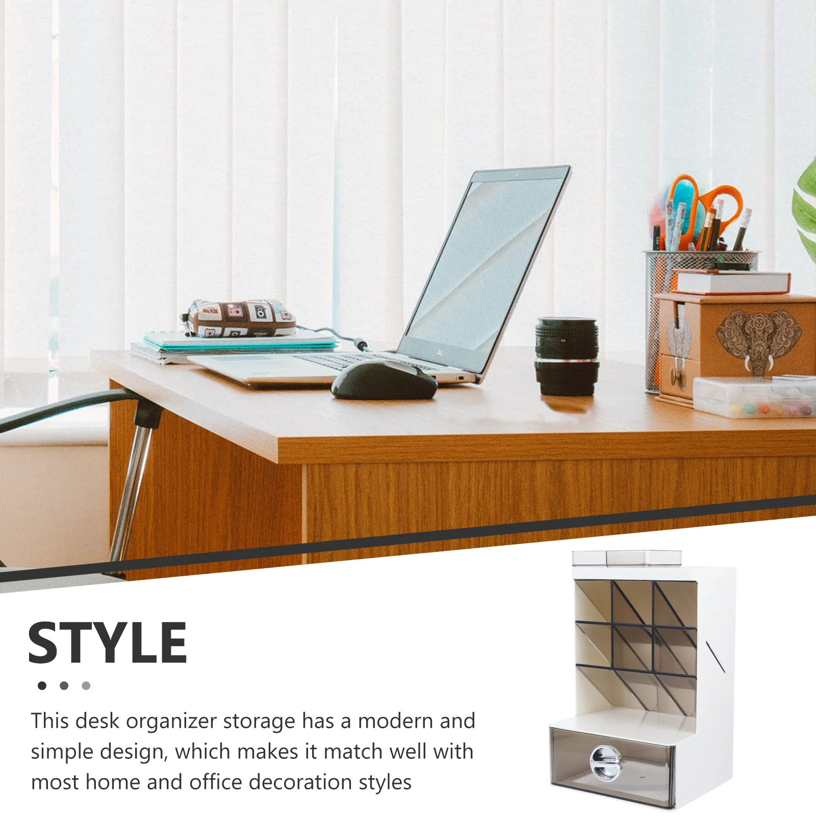 

Pen Storage Box Office Desk Organizer Multifunction Organzier Organisation Multifunctional Table for Plastic Holder