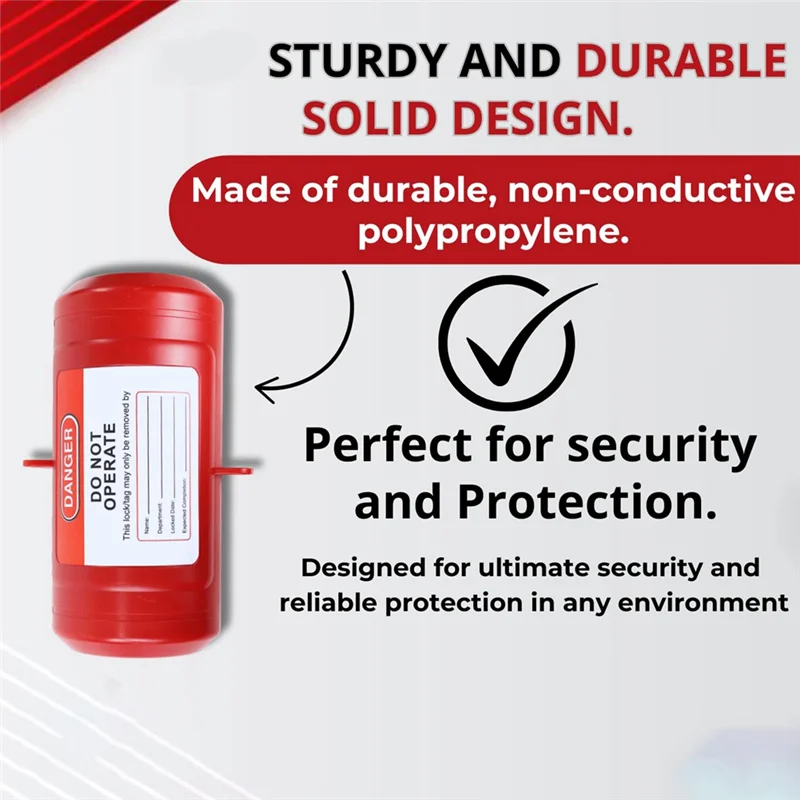 

A10R Electrical Plug Lock For Lockout Tagout - 220 Volt Power Cord Lockout Device,Extension Cord Lock,Industrial Grade