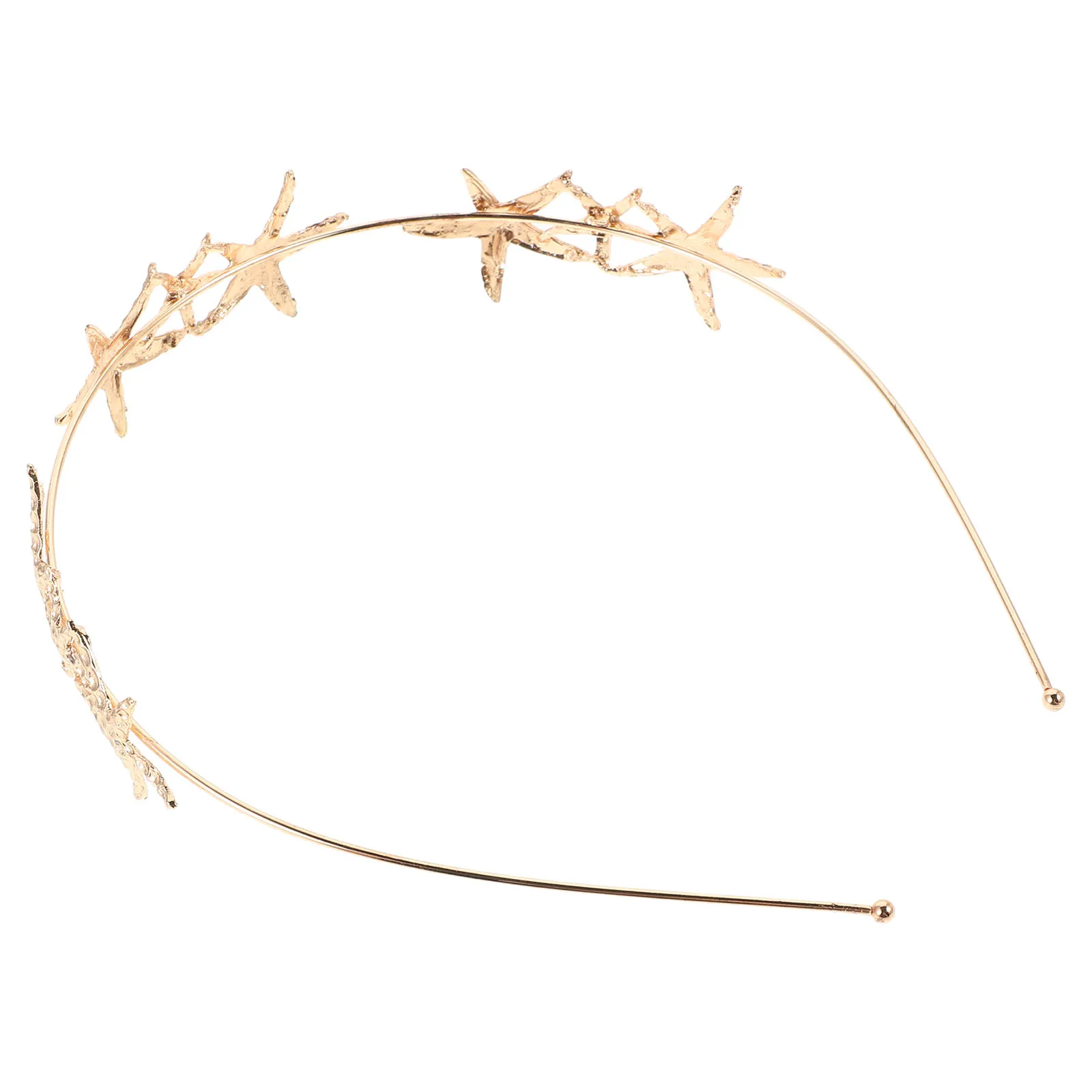 

Повязка на голову с пентаграммой, серебряная, легкая, в стиле барокко, морская звезда, аксессуар для волос, свадебный пляжный блестящий звездный браслет со стразами