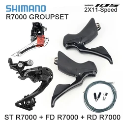 Shimano 105 R7000 GS 2X11V ST+FD+RD Road Bike Kit Part 11s Groupset Bicycle 22v Front Rear Derailleur Shifter Lever