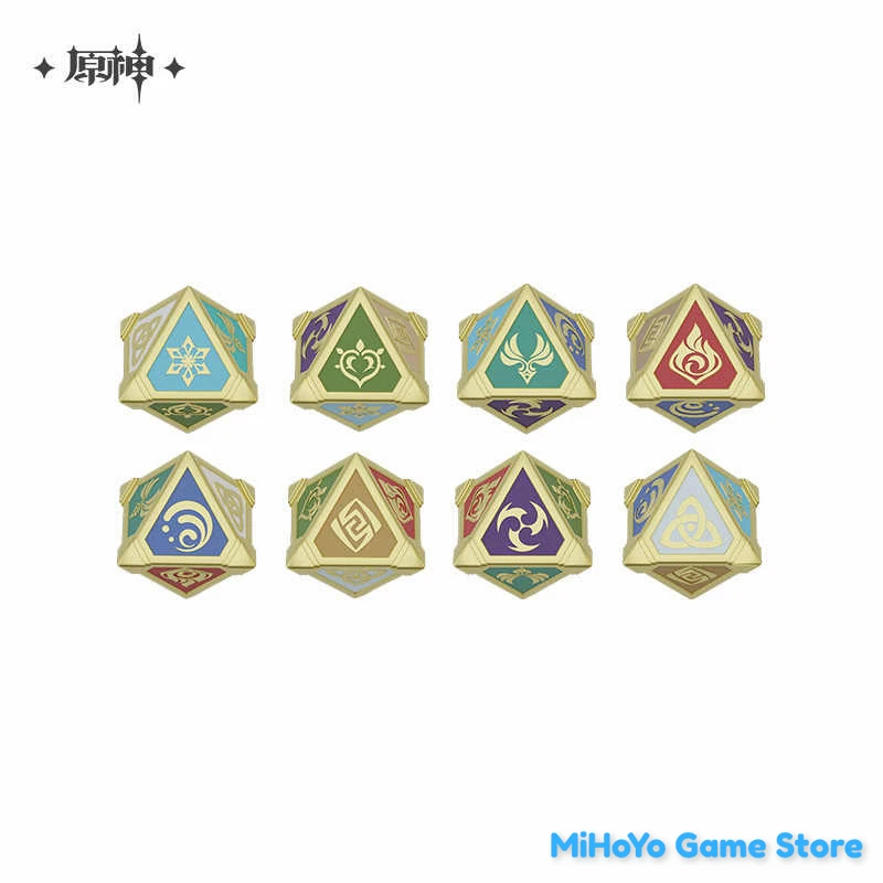 

[Genuine]MiHoYo Official Genshin Impact Character Genius Invitation TCG Battle Card Cosplay Elemental Octahedral Dice Collection