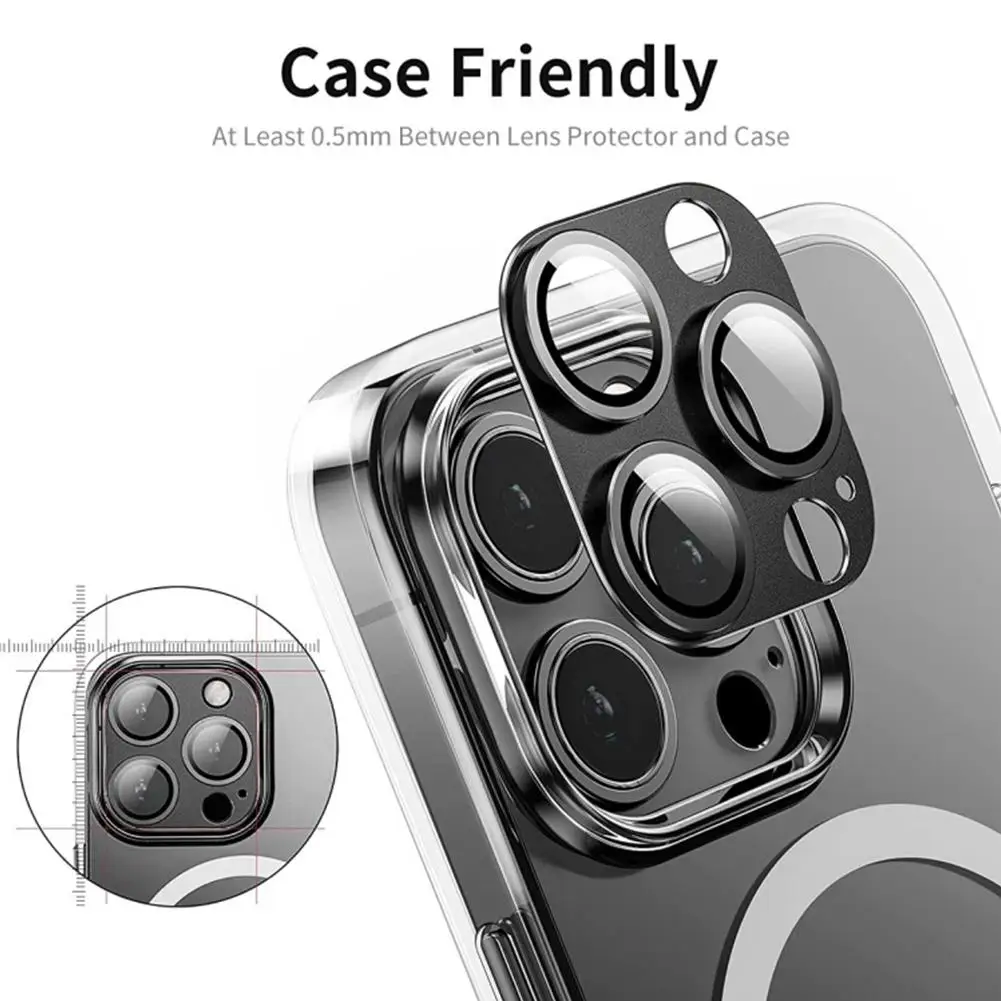 For 16 Pro Max Plus Rear Camera Lens Cover For 16 16pro Back Aluminum Alloy Metal Camera Protector F I9m5