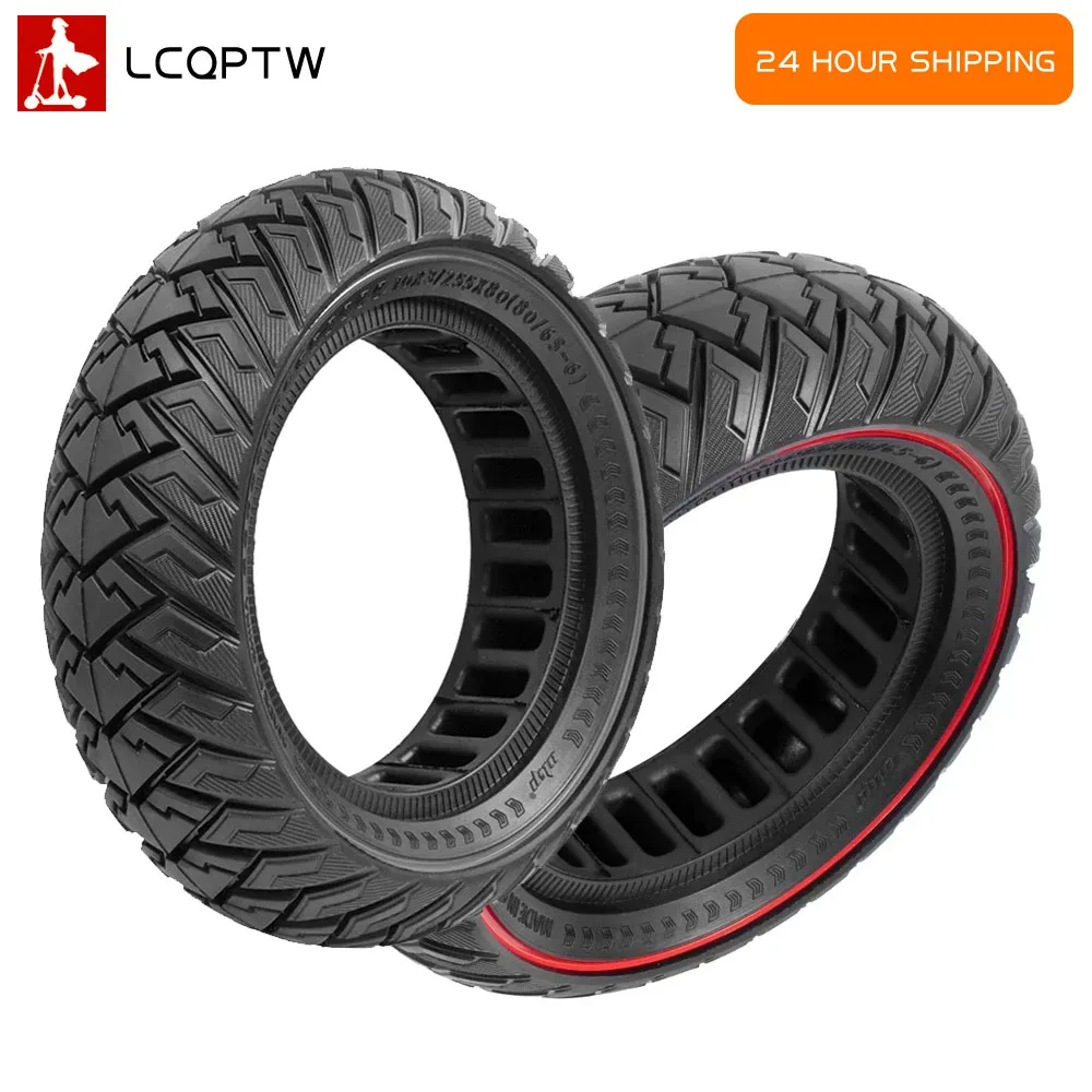 

10x3 Solid Tire 255x80,80/65-6 Non-inflation Tyre For Kuguo M4 Pro/Vsett 10+/Zero 10X/ Kaboo Mantis/Speedual Grace 10 E-Scooter