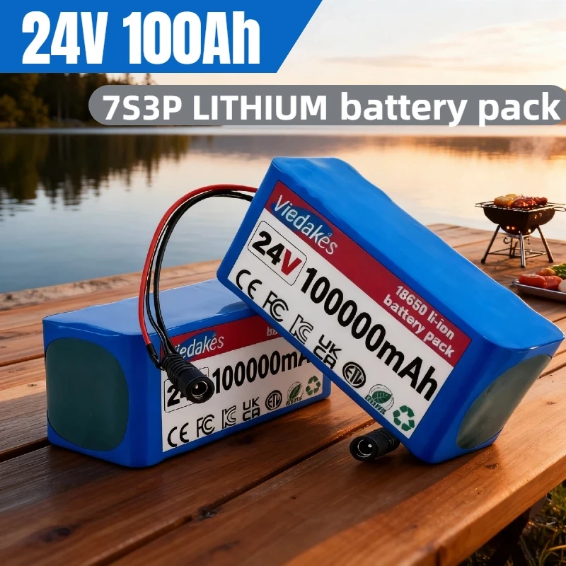 

100% original 24V 100Ah 7S3P 18650 Li-ion Battery Pack 29.4V 30000mAh Bicycle Moped / Lithium Ion Battery Pack 2A Charger