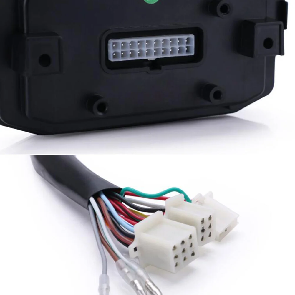 

Универсальный мотоциклетный ЖК-спидометр, цифровой одометр, датчик температуры воды, черный, совместимый с одним цилиндром