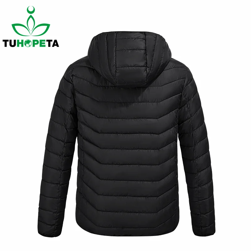 Tuhopeta Durable Outdoor Muti-heating Zones Jacket, Intelligent USB Switch, Adjustable Temperature Heated Coat for ski, camping