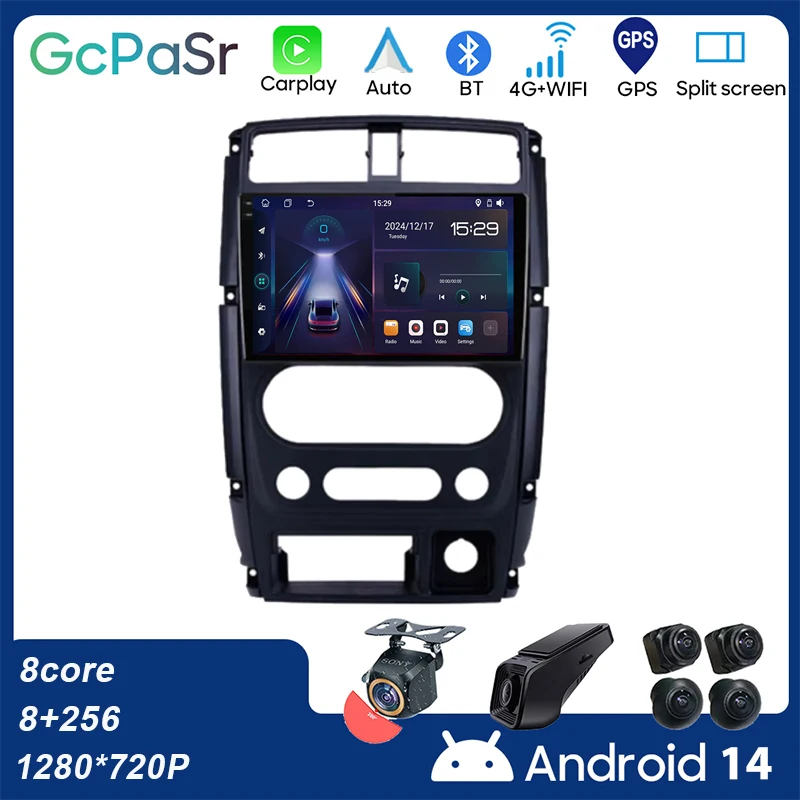 

For Suzuki Jimny 3 2005 - 2019 Carplay Car GPS Navigation Android Auto Radio Video Player Multimedia Stereo 5G WIFI IPS DVD