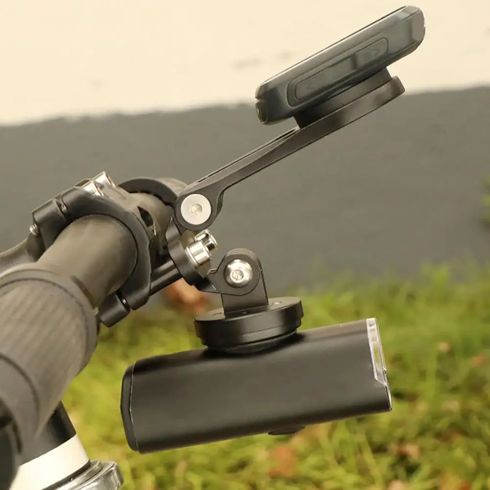 

For Bryton Bike Computer Mount Bicycle Lamp And Computer Mount Lightweight Bracket Adjustable Center Hole Distance