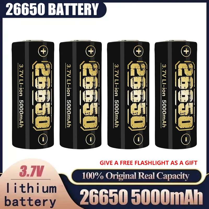 

3,7 В 5000 мАч 26650 литиевая аккумуляторная батарея портативный источник питания запасная батарея для портативного вентилятора фонарики модель самолета