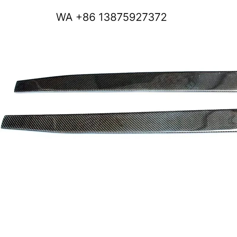 Wmwmnu Carbon Fiber Side Skirt for G80 G81 G82 G83 M3 M4 2020UP Auto Racing Car Styling Extension Skirts