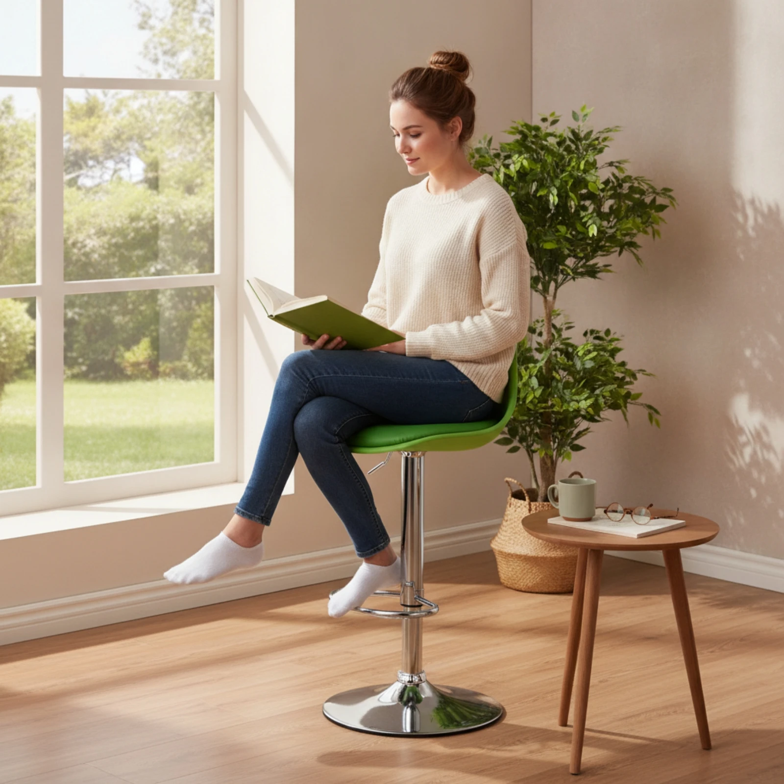 Bar Stool Replacement Seat with Low Backrest Easy Install Bar Stool Seat with Backrest Furniture Supportive Comfortable