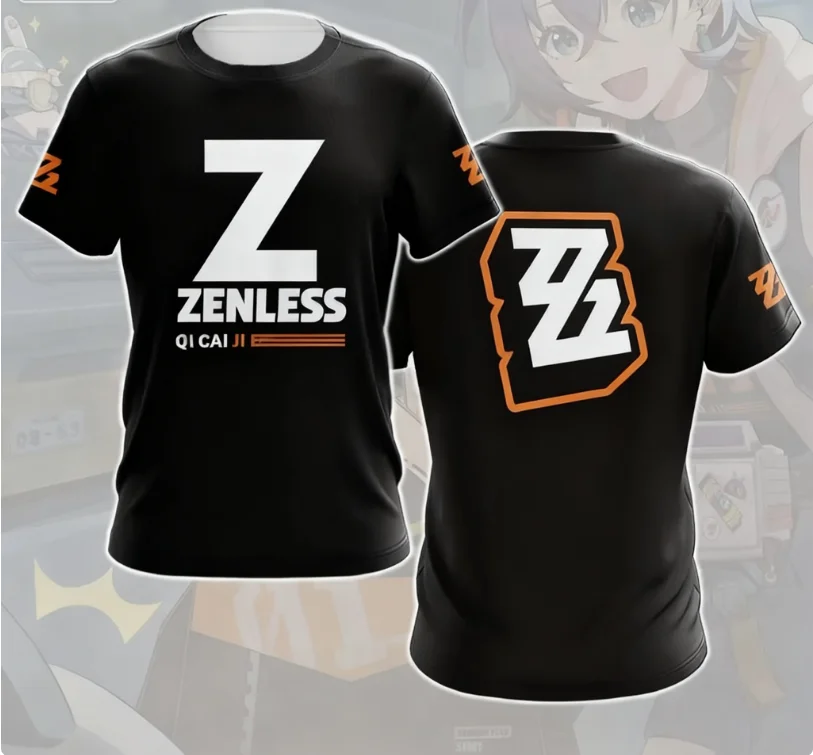﻿Popular ARPG Game Zenless Zone Zero Cosplay T-Shirt 3D Print Anime Tee Men/Women Short Sleeve O-Neck Tshirt Harajuku Y2k Top﻿
