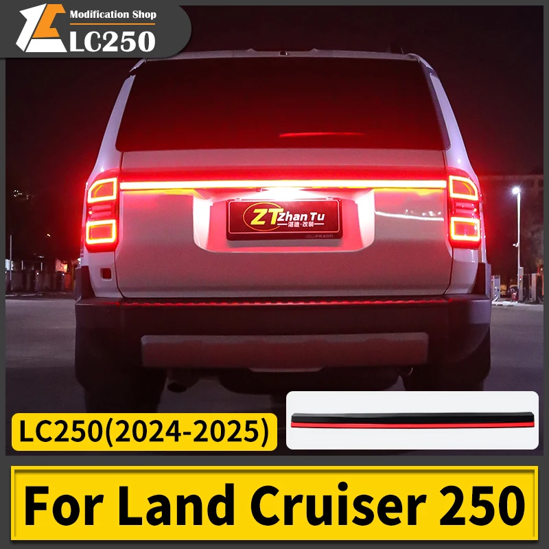 

For Toyota Land Cruiser Prado LC250 250 2024 2025 1958 First Edition LED Through-type Tail light Exterior Upgraded Accessories