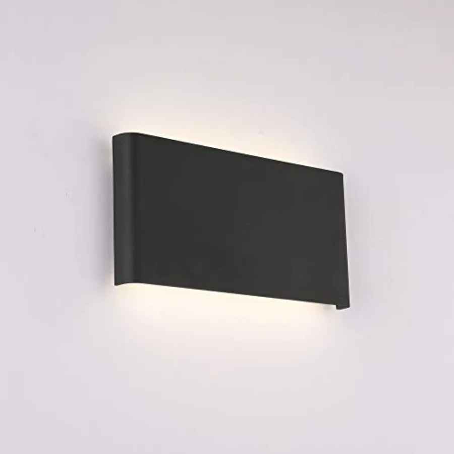 

Black Hallway LED Wall Lamps for Bedroom 10Watt, Modern Up and Down Stairwell Bedside Sconce Wall Decor Light Fixtures Indoor