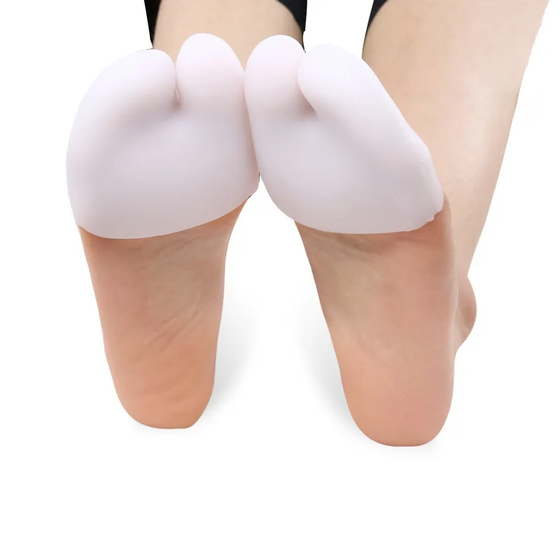 1Pair Gel Toe Caps Soft Ballet Pointe Dance Athlete Shoe Pads Toe Pads Pointe Silicone Gel Pouch Protector With Breathable