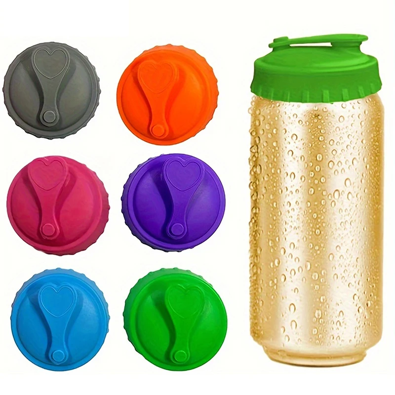 Silicone Leak-proof Beer Can Lid Classical Soda Can Cover Reusable Bottle Cap Drink Cans Stopper Accessories