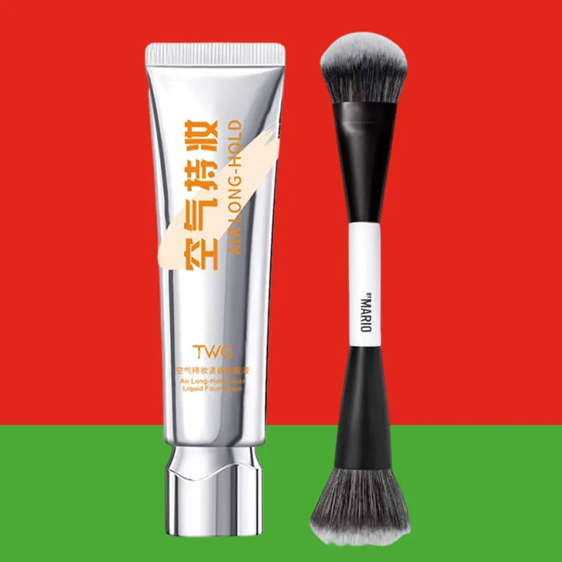 รองพื้น TWG Air Long Hold พร้อมแปรงแต่งหน้า F4 ติดทนนาน ไม่ต้องล้างออก ปกปิดเรียบเนียนเป็นธรรมชาติ เครื่องสำอาง