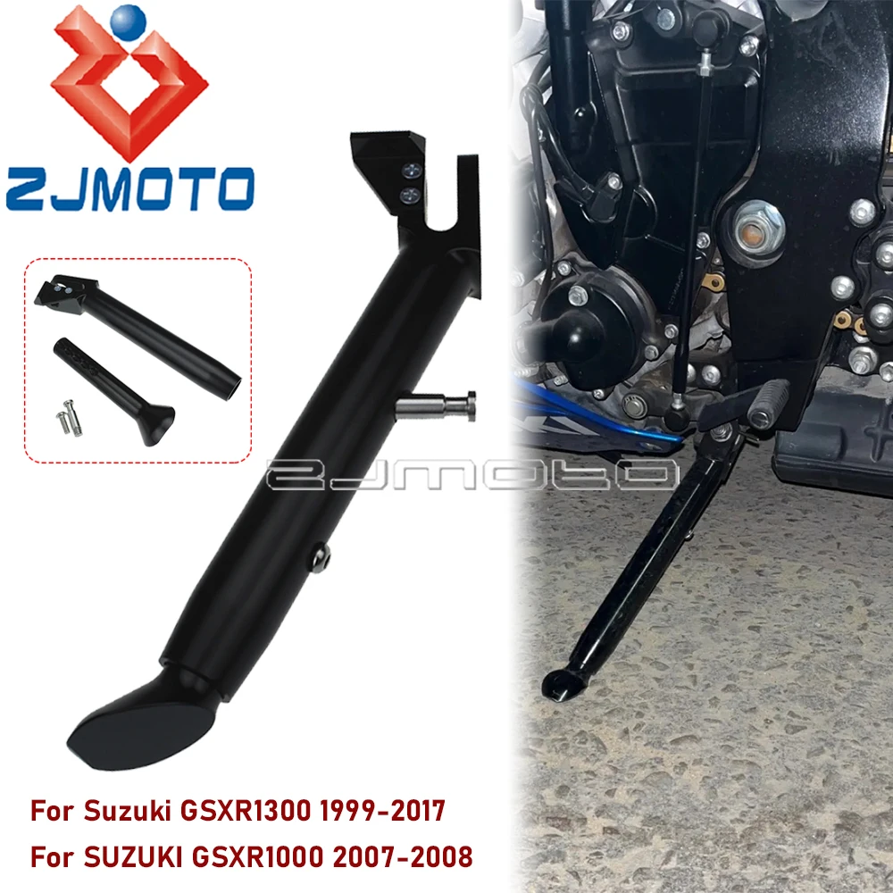 Cavalletto regolabile per moto supporto per cavalletto per Suzuki GSXR1300 Hayabusa 1999-2017 GSXR1000 2007-2008 supporto laterale per parcheggio