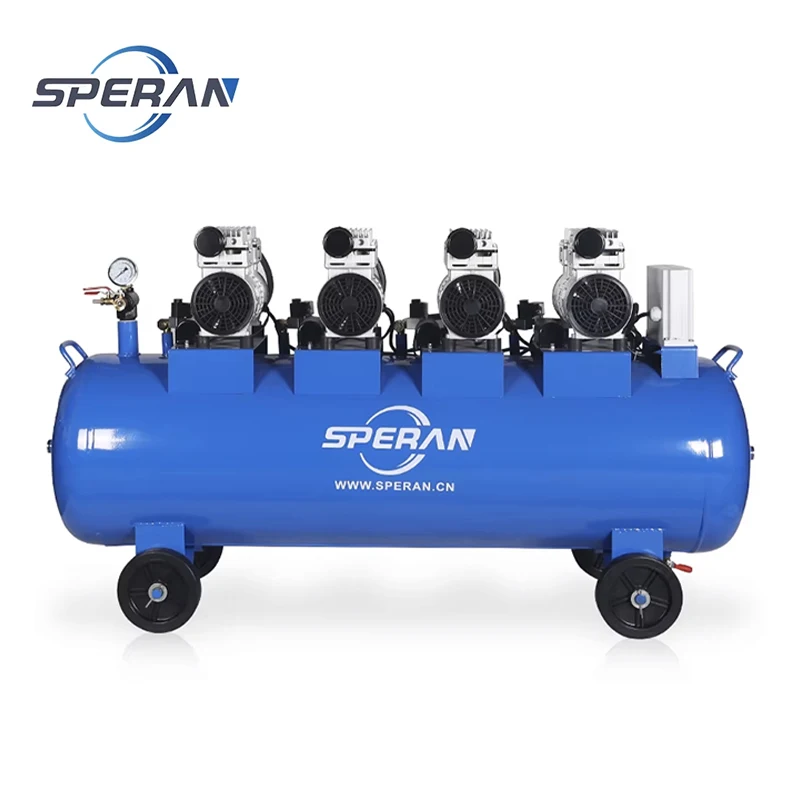 Compresor De Aire Industrial China 100L 4.5 Hp 100 Liters Silent Oil Free Air Compressor