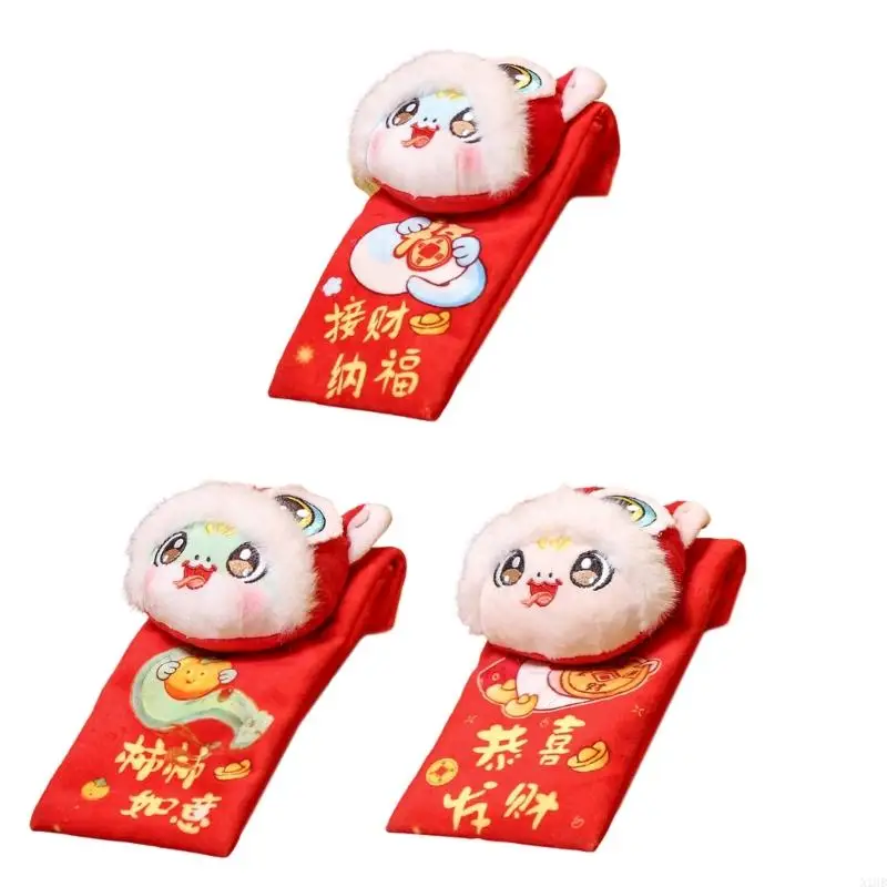 

N1HB фаршированная мультипликационная змея Hong Bao Toy Snake Plush Partmot