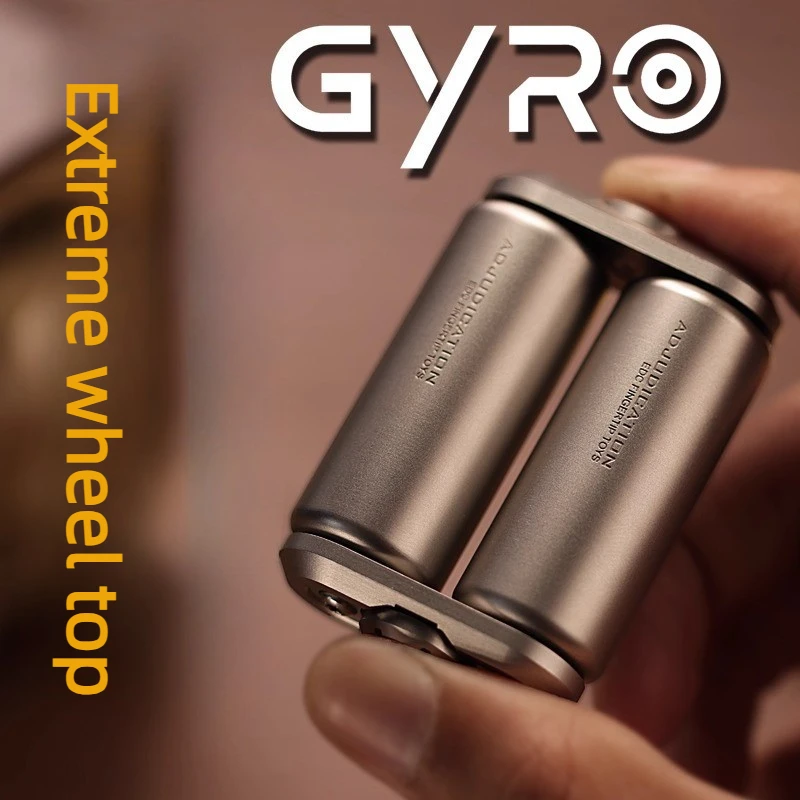 CJEDC Spiky Push Rotating Mechanical Metal Fingertip Gyroscope ，Aluminum alloy fingertip gyroscope