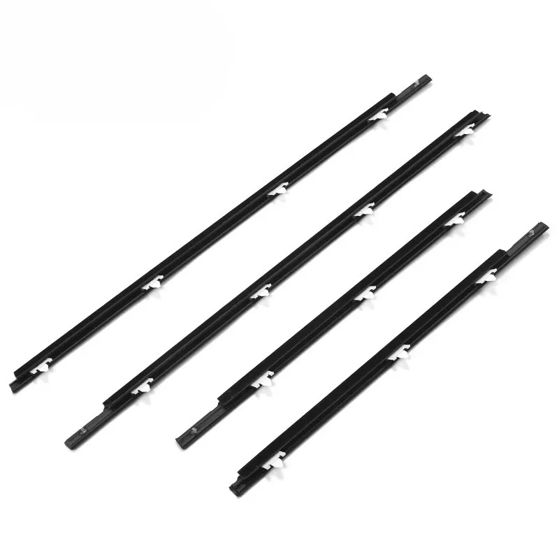 4Pcs 80820-50Y01 80821-50Y01 Window Weatherstrip Belt Trim For Nissan Sentra B13 Tsuru Sunny Sedan 82820-50Y01 82821-50Y01 2