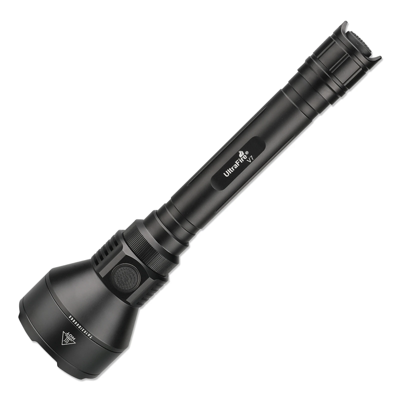 

UltraFire V7 Powerful Led Flashlight 2300 Lumen 1KM Long Range Tactical Torch Outdoor Light for Hunting Self-defense Search Camp