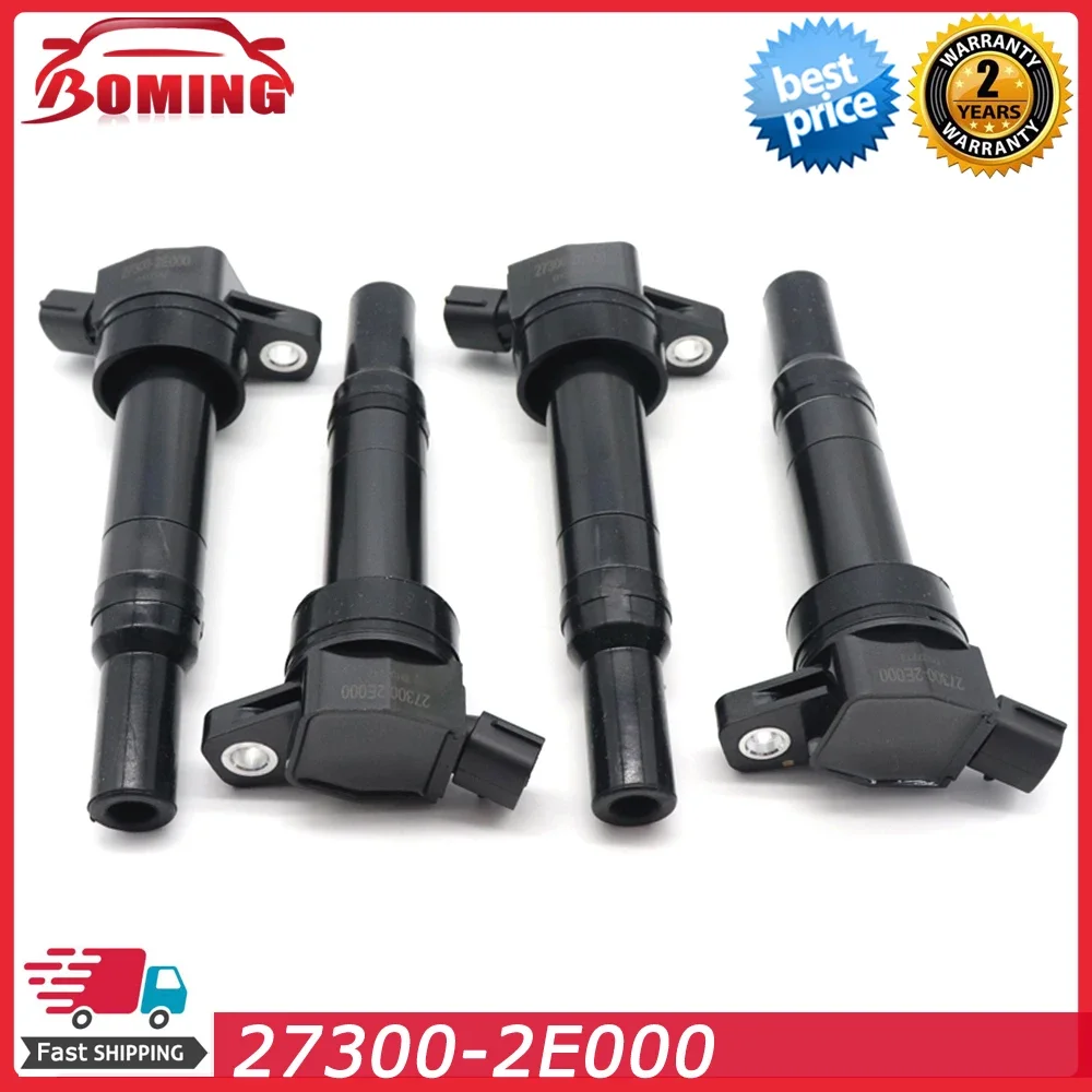 1/4pcs 27300-2E000 Car Ignition Coil For Kia Forte Soul 2011-2016 1.8L 2.0L For Hyundai Elantra TUCSON 273002E000