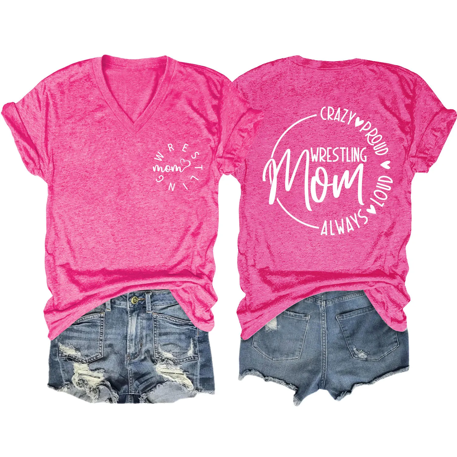 

Женская футболка с V-образным вырезом и короткими рукавами, с дизайнерским принтом спереди и сзади, в летнем стиле, свободного кроя, повседневный топ.