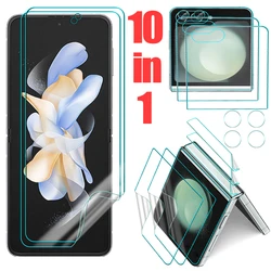 10 in 1 Screen Protector For Samsung Galaxy Z Flip 5 5G Inner Outer Screen Hinge Protection Hydrogel Films Camera Tempered Galss