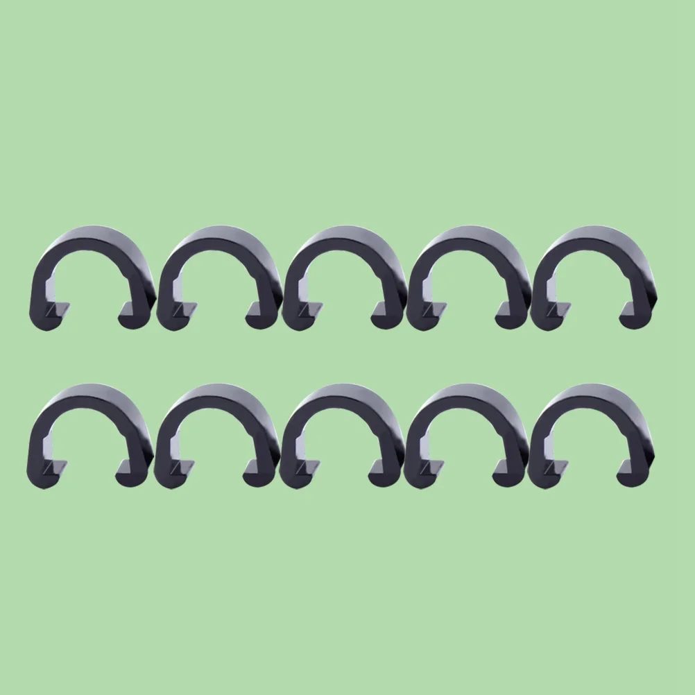 

10pcs Wire Clamps Tubing Clips C Shaped Buckle Bike Line Fixing Pipe Clamp Brake Cable Organizer Aluminum Alloy For Road