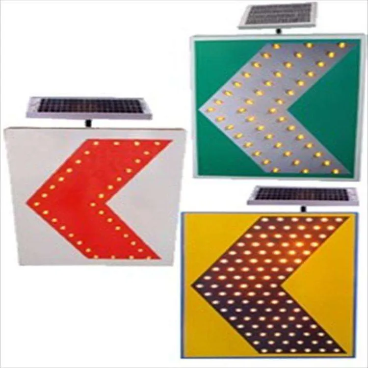 Solar Directional LED Sign for Traffic Warning for Construction Lane and Car Navigation