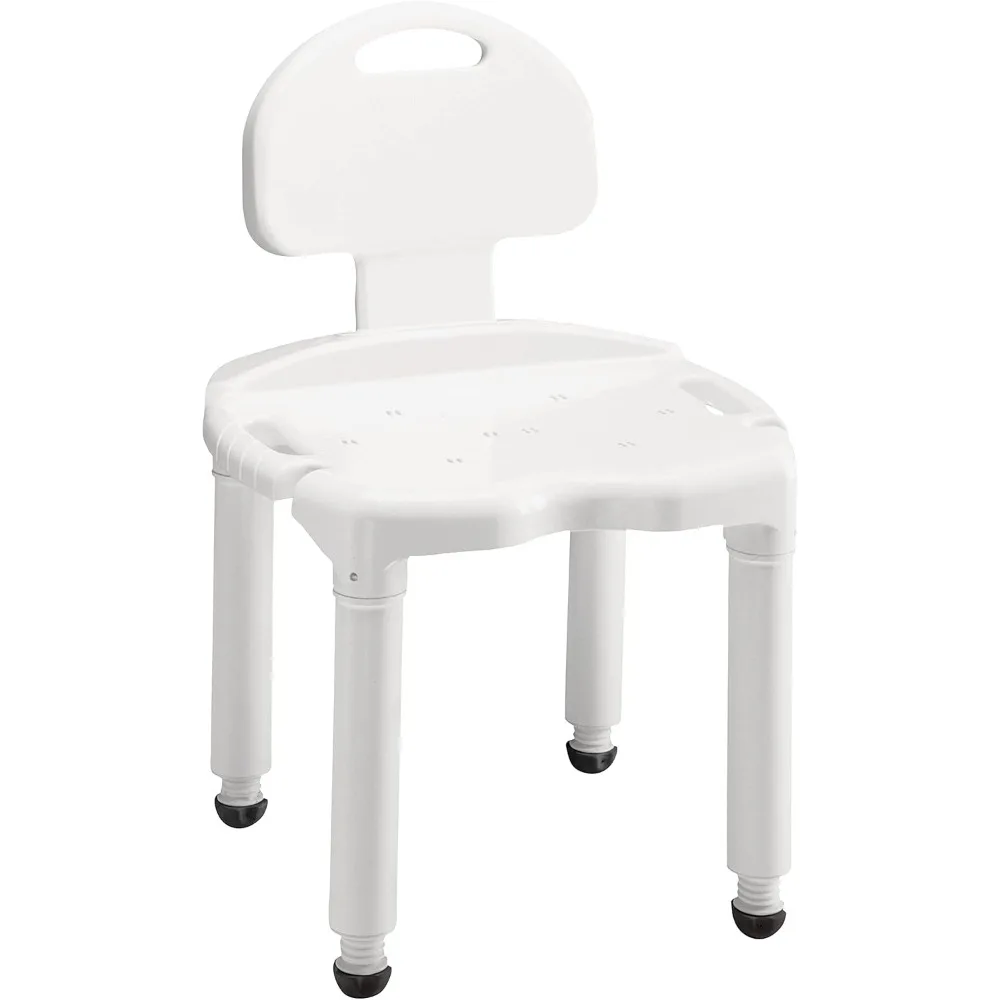 

Bath Seat And Shower Chair With Back For Seniors, Bath Chair For Elderly, Disabled, Handicap, and Injured Persons