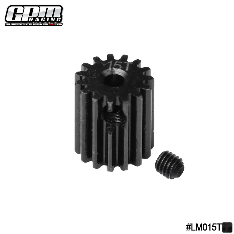GPM LOSI 1/18 Mini-T 2.0 1/16 Mini-B Harden Steel 45# 14T-16T Pinion Gear for RC Car Parts And Accessories
