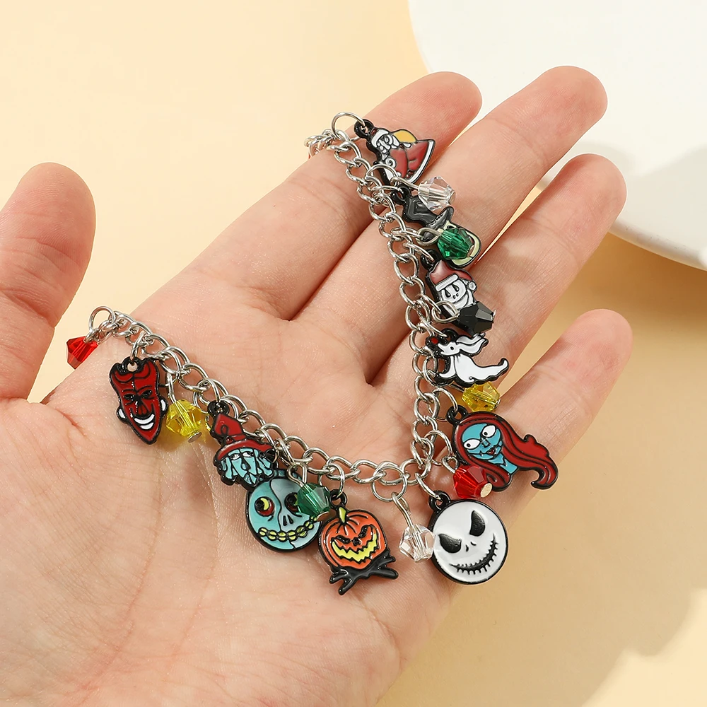The Nightmare Before Christmas Armbänder für Frauen, Jack Skellington, Sally, Oogie Boogie, Schmuckanhänger, Trend, Accessoires – Detail 4