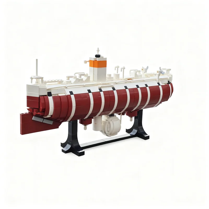 1326 elementów MOC Statek Trieste Bathyscaphe Minifig Skala Modelarska Klocki Konstrukcyjne Architektura Pomysł na Zabawki Prezenty Świąteczne Edukacyjne Klocki