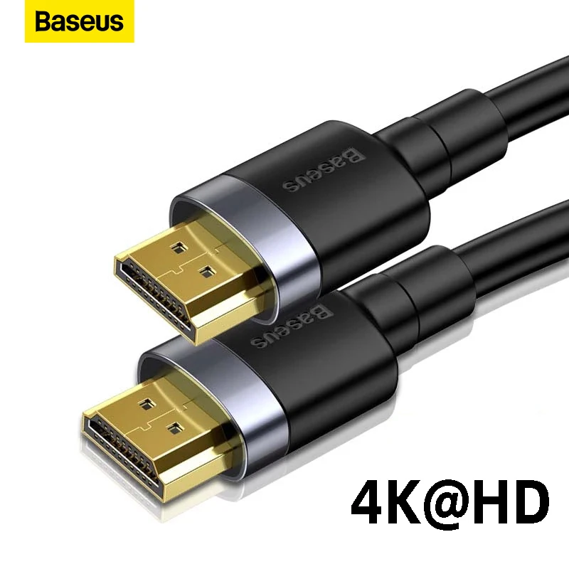 Baseus Kabel zgodny z HDMI 4K do Xiaomi TV Box PS5 USB HUB Ultra High Speed 4K@60Hz HD 2.0 Kabel rozgałęźnika wideo