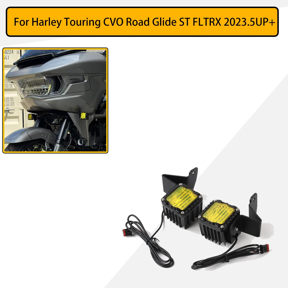 НОВЫЕ светодиодные передние поворотники Shark Demon для мотоциклов Harley Touring CVO Road Glide ST FLTRX 2023-2025